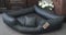 Hundebett Eckbett Hundesofa Schlafplatz Kunstleder Canto (130 cm X 130 cm, Schwarz)