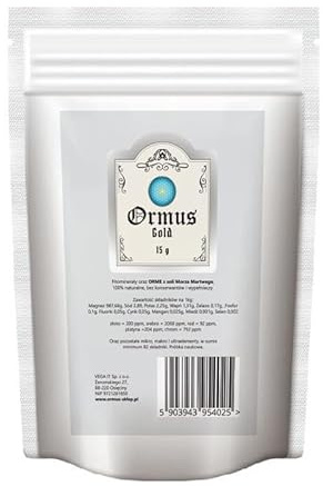 Ormus® Gold 15g ORME Monoionish Elemente des Lebens Real Ormus Koncentrat from Dead Sea Salz mit Monatomic Gold 100% Natural