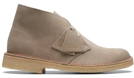 Clarks ORIGINALS Desert Boot, Stivaletti Bassi con Lacci Donna, Scamosciato Sabbia, 37 EU