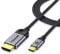 QGeeM USB C to HDMI Cable Adapter 4ft 4K, USB Type C to HDMI Thunderbolt 3/4 Compatible for iPhone 15 Pro Max,Galaxy,Mac Book Pro/air IPad Pro,Surface Book,Dell XPS,HP,Thinkpad,Pixelbook, More(4ft)