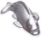 Cabilock Fisch Karpfen Backform 3D Kuchenform Aluminium DIY Backform Schokoladen Form für Fondant Kuchen Dessert Torten Dekoration Silber