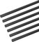 sourcing map Carbone Fibre Tige, 6mm x 100mm pour RC Avion Bricolage Outil Aile Tube Quadricoptère Bras, Paquet de 6