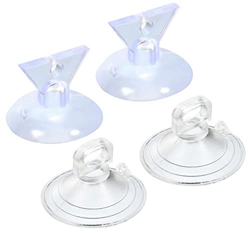 sourcing map Bulb Changers, 35mm 38mm Dia. PVC Suction Cup Light Lamp Replacing Tools for GU10 MR16 Bulbs, 2 Size Clear, Pack of 4