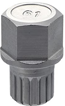 X AUTOHAUX Coche Rueda Bloqueo Orejeta Tuerca Antirrobo Zócalo Llave Rueda Bloqueo Llave 61/16 puntos Extractor de Pernos de Cubo