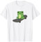 Kawaii Ästhetischer Frosch auf Skateboard, niedlicher Skater-Frosch T-Shirt