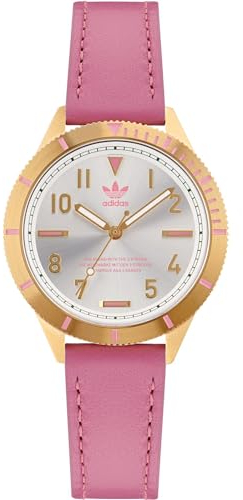 adidas Reloj Analógico para Mujeres de Cuarzo con Correa en Cuero AOFH22509