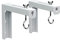 NIDONE 1 Pair Universal Projector Screen L-Brackets, Adjustable Projector Screen Hangers with Hooks and Hardware for Wall or Ceiling Mount, Projector Accessories