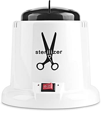 Layhou Nail Tool Sterilizers Stainless Steel Manicure Tools Sterilizer Pot High Temperature Sterilization Machine with Disinfection Glass Beads for Beauty Hair Nail Art Tools