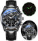 OLEVS Herren Chronograph Quarz Uhren Leuchtende Uhren für Männer Mode Freizeit, G2871 schwarzes Zifferblatt mit schwarzem Armband, Lässig und geschäftlich
