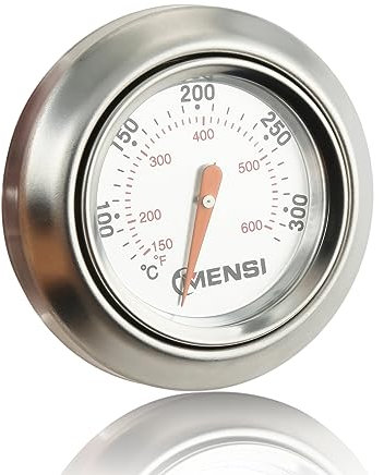 Hicello 60540 Thermomètre barbecue compatible pour Weber Charcoal 1-13/16(45mm) - Dia pour Q Grill Spirit et Traveller Grill 0-300 ℃ Thermomètre Analogique