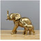 Tauzveok Elefanten Deko, Elefant Deko Golden Figuren Statue, Wohnzimmer Dekoration, Fensterbank Deko, Schlafzimmer Deko, Harz