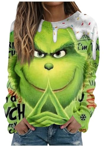 GUTOUWAN Black Friday Deals 2023 Decken Hoodie Damen Weihnachten Pullover Christmas Sweater Damen Weihnachts Pullover Decke Übergröße Decke Zum Anziehen Erwachsene Grinch Onesie Pulloverdecke Pulli