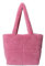 CORIOS Damen Lammwolle Handtasche Flauschige Tasche Plüsch Schultertasche Große Henkeltaschen Niedlich Flauschige Tote Beutel Einkaufstaschen Leichte Tragetasche für Büro Reisen Alltag Rosa