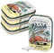 Nostalgic-Art Retro Pillendose, 4 x 6 x 1,6 cm, VW Bulli – Beach (4er-Set) – Volkswagen Bus Geschenk-Idee, Original Lizenzprodukt (OLP), mit Pfefferminz-Dragees, Vintage Design