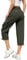 Hose Damen 3/4 Sommer Casual Cargohose Caprihose Jogginghose Comfy Stretch Leichte Outdoor Sport Reise Wanderhose Mit 6 Taschen (Armeegrün, S)