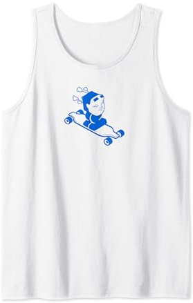 Masked Spirit Japanischer Stil auf einem Longboard.Minimalistische Kunst Tank Top