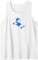 Masked Spirit Japanischer Stil auf einem Longboard.Minimalistische Kunst Tank Top