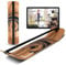 GIBBON Giboard-Set - Active Black | Innovatives 106cm Balance Board | Gleichgewichtstrainer | Interaktives Training mit App | Für zu Hause & unterwegs | Ideal für Tricks & Workouts | Inkl. Slackline