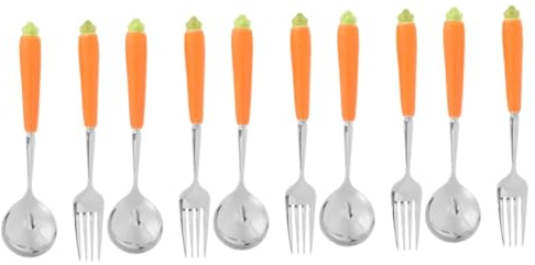 Abaodam 10 Stk Karottenmesser und Küchengeschirr Bagger für Kinder kindergeschirrsets kinderbesteck Kleinkinder-Utensilien Ostern Kinder Löffel Restaurant-Löffel- Hase