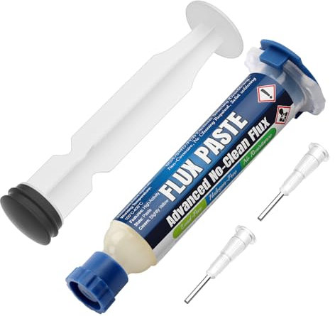 BEEYUIHF SMD Elektronik Flussmittel, Kolophonium Lötpaste Flussmittel, 10mL Spritze No Clean Flussmittelpaste, Säurefrei Halogenfrei Flußmittel (1 Pack) #8391