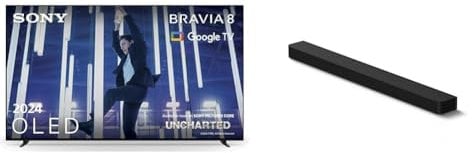Sony BRAVIA 8 OLED 65 Pollici 4K HDR Google Smart TV (2024) BRAVIA Theatre Bar 8