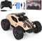 Comius Sharp Ferngesteuertes Auto, Auto Mit Fernbedienung 1/20 25km/H Monstertruck Ferngesteuert, Geländevierradantrieb Geländefahrzeug Mit Led-Lichtern, Geschenk Für Kinder Im Alter 7-14(Braun)
