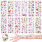 Puffy Aufkleber für Kinder, 12 Blätter 3D Kawaii Anime Sticker Wasserdicht Sticker Set für DIY Kunsthandwerk Fotoalbum Scrapbook Laptop Mädchen Party Kindergeburtstag Gastgeschenke 3 4 5 6 jährige