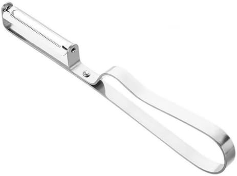 Swivel Vegetable Peeler, Stainless Steel Potato Peeler L Shaped Peelers for Kitchen Corn Peeler for Veggie Fruit Carrot Apples Cucumber