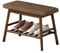 OXOAMP Fußbank Sofa-Schuh-Wickelhocker, Baumwollstoff-Bank, Ottomane, rechteckiger Fußhocker for Schlafzimmer, Küche, Wohnzimmer, kreativer Hocker Komfortabel(China Dark Brown)