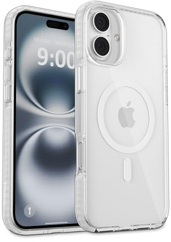 Phonic EchoTech for iPhone 16 Plus case 6.7''inch 2024 with MagSafe [3M Military-Grade Drop Protection] Triple Layered Slim Stylish Protective Case Compatible for iPhone 16 Plus (White)