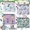 Benaton 4 Piezas Dinosaurio Cactus Monedero Pequeño, con Diseño De Cremallera Animal Pequeña Cartera, Monedero Dibujos Monedero De Lona Simple Monedero, para Llaveros, Monedas, Tarjetas (4 Estilos)