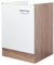 Generisch Spülenschrank Sonoma Eiche/weiß matt BxTxH 50 x 57 x 82 cm