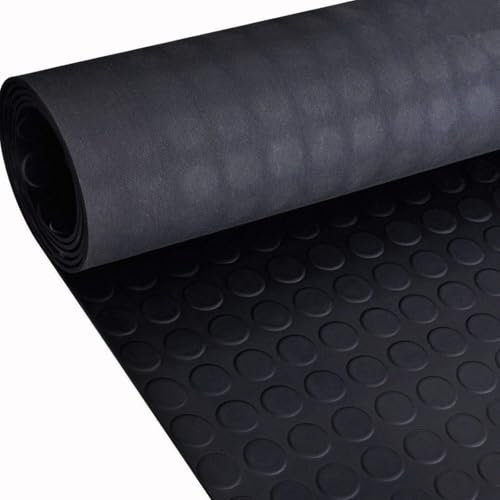 Coin Rubber Roll Flooring Matting | 3mm Thick | 1.5m Wide | Up to 15m Length (1.5m x 1m)