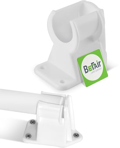 Stehtisch Fuß Zubehör Ersatzteil Scharnier Halter Raster Klemme Plastik Weiss (1, Klemmhalter geschlossen)