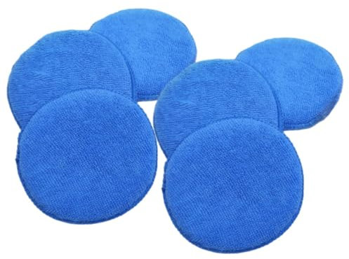 MOLUCKFU 6 Stück Polierpads Für Autolack Wachs Pads Schwamm Pads Auto Polierpads Ideal Für Keramikbeschichtung Adbl Polierpad Auto Pads