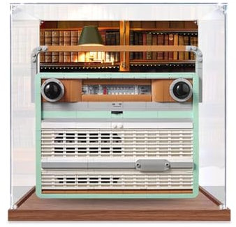 Acrylic display case is suitable for lego 10334 Retro Radio,show box used for collecting, displaying, and organizing models.3mm (B)