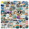 100 Stück Outdoor Stickers, Outdoor Abenteuer Vinyl Stickers,Wasserfeste Aufkleber Sticker Set,für Erwachsene, Teenager, Camper,Laptop Koffer Motorrad Skateboard Auto Gepäck