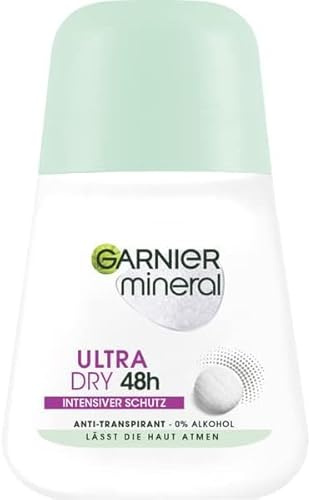 6 er Pack Garnier Mineral Ultra Dry 48 h Deoroller Roll on 6 x 50 ml