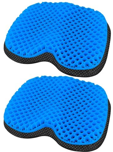 NEW-Vi Rutschfestes Kajak-Sitzkissen – wasserdicht, dickes Gel-Boot, Kajak, Kanu, Rudern, Stadion-Pad zum Sitzen im Kajak, Stuhl, Kajak, Zubehör, Ausrüstung zum Angeln, Kajak, Blau, 2 Stück