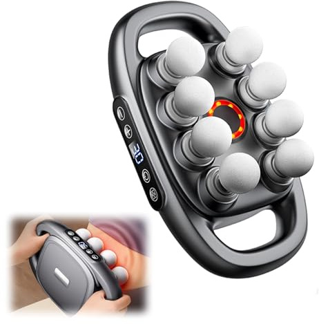 8 Köpfe Massagepistole - Muskelmassagepistole Tiefengewebe, Muskelschmerzlinderung, Nackenmassagegerät für Bein Nacken Rücken Schulter Rücken Massagegerät Home Office Zubehör