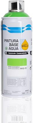 BESCH Pintura en Spray Base Agua 400ml – Ecológica, Sin Olor, para Madera, Plástico, Metal y Cartón – Cobertura Uniforme y Secado Rápido - Verde Guacamole, 1 unidad