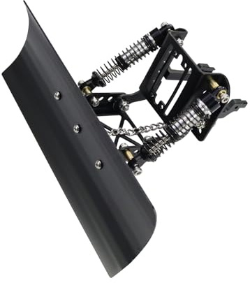 JOYSOG Chasse-neige RC pour 1/18 TRX4M Bronco Defender RC Crawler en aluminium Lame de chasse-neige Noir