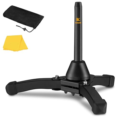 KORDOS Flute Stand Portable Professional Tour Grade Foldable with Bag