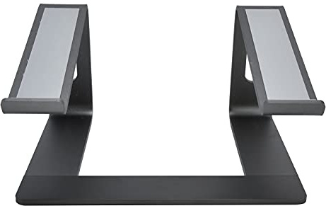KPOYTWRDN Aluminum Alloy Laptop Stand, Portable Computer Stand Riser, Ergonomic Desktop Metal Base with Anti - Slip Silicone, Cooling Bracket for Pro Air Chromebo