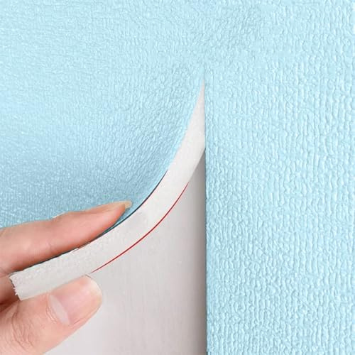 Papier Peint Isolant Thermique et Anti Humidité - Rouleau Isolant Thermique Autocollant - Revetement Mural Adhesif - Imperméable et Réduction du Bruit(Blue 5mm,50 x 300 cm)
