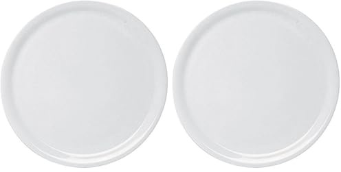 Excelsa Napoli Piatto Pizza, 33.0 cm, Ceramica, Bianco (Confezione da 2)