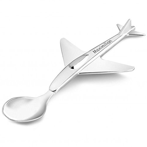 Zilverstad Kinderlöffel - Flugzeug inkl. Gravur KB055