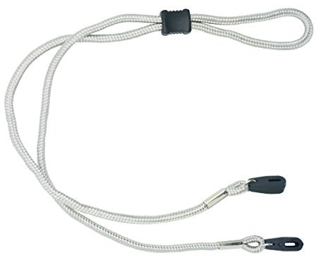 GoGrip Sport Active Eyewear Holder Glasses Cord With Adjustable Toggle Rugged Sports Spectacle Lanyard (Silver)
