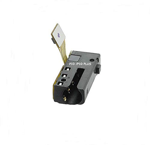 Repuesto Flat Flex Cable circuito Puerta Entrada Jack Audio Sonido conector entrada con micrófono Auriculares (Headset connnector or Earphone Jack Ribbon) para (Huawei P10) pantalla 5.1