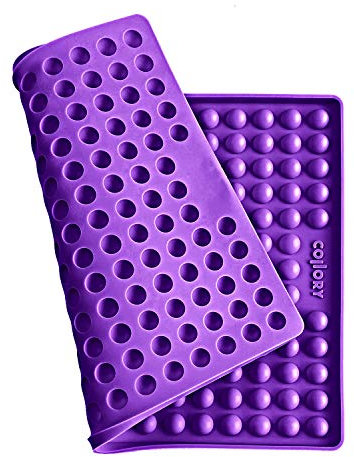 Collory Backmatte Hundekekse für MEDIUM HALBKUGEL (1,5cm Ø) Leckerlis, Silikon Backform, Backunterlage für Backblech, Diätmatte, Hitzebeständig, Lebensmittelecht & Bpa-frei